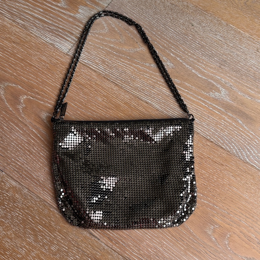 Bebe chain link evening bag